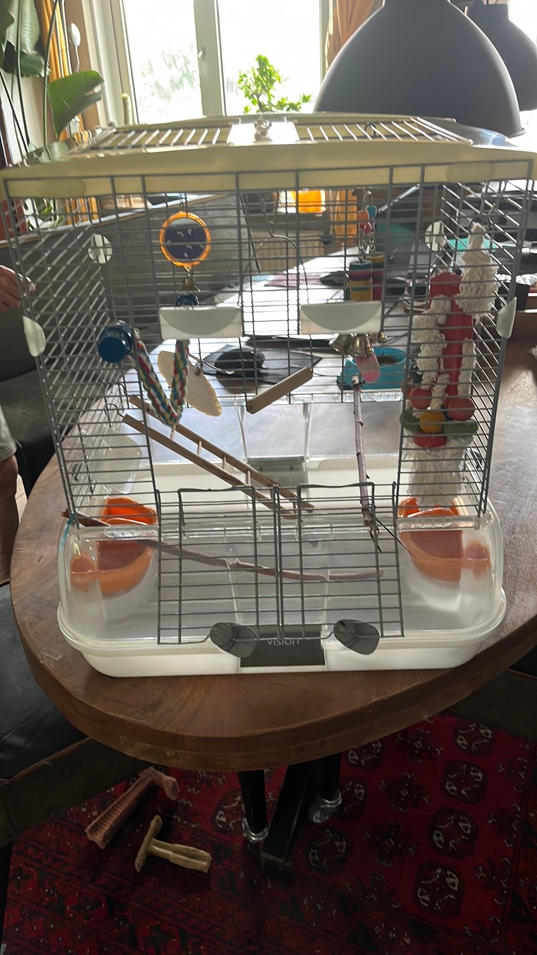 Te koop leuk vogel kooitje, Ophalen, Gebruikt, Kunststof, Vogelkooi