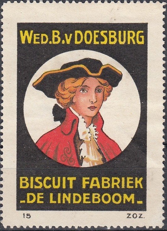 Nederland- Sluitzegel - 1915- Doesburg -- De Lindeboom -14-, Postzegels en Munten, Verzenden, T/m 1940, Postfris