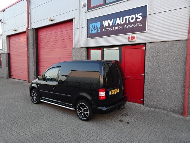 Volkswagen Caddy 1.6 TDI dsg leer navi bbs velgen dikke cadd, Auto's, Euro 5, Gebruikt, Zwart, 4 cilinders