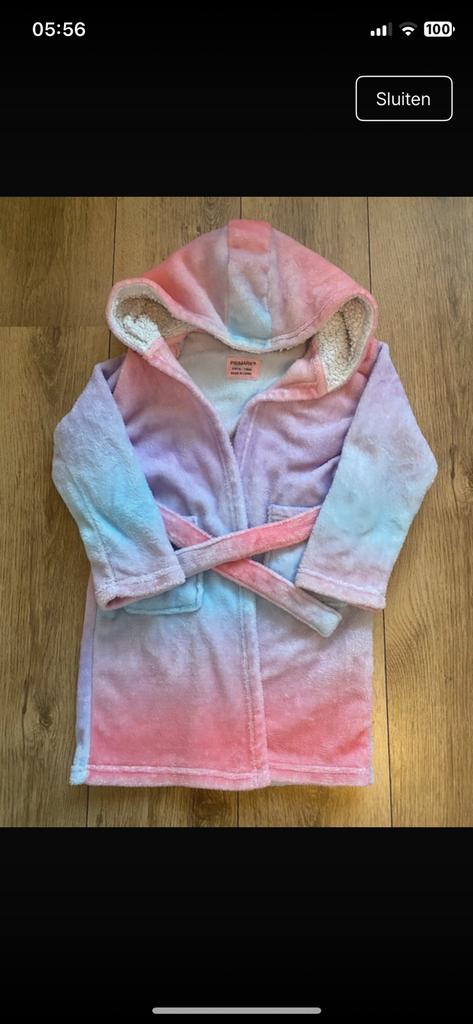 Primark Badjas Maat 116 met Capuchon - Warm & Comfortabel, Ophalen of Verzenden, Gebruikt, Meisje, Nacht- of Onderkleding
