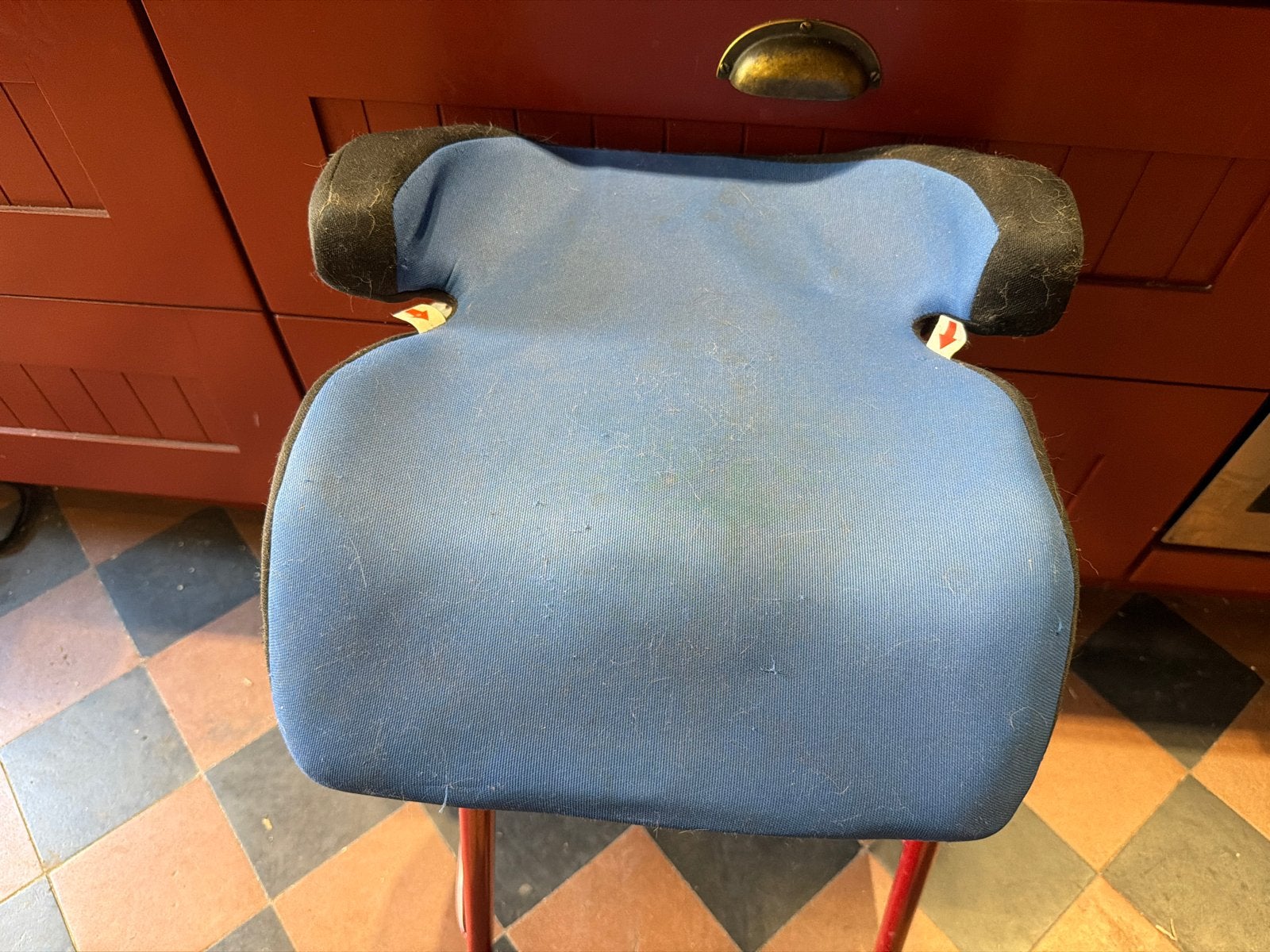 Kinderzitje - Blauw, Overige merken, 15 t/m 36 kg, Gebruikt, Autogordel