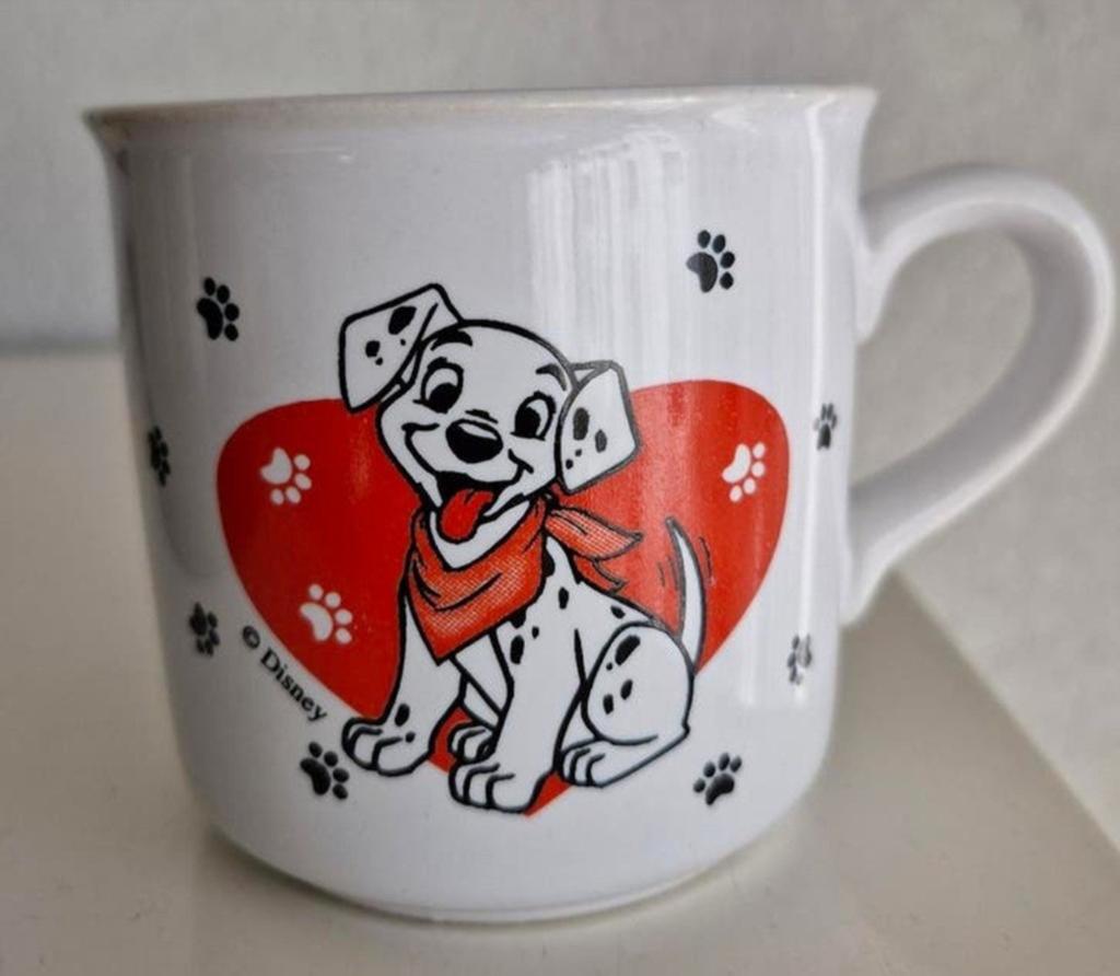 Disney Beker 101 Dalmatier, Ophalen of Verzenden, Zo goed als nieuw, Overige stijlen, Kop(pen) en/of Schotel(s)