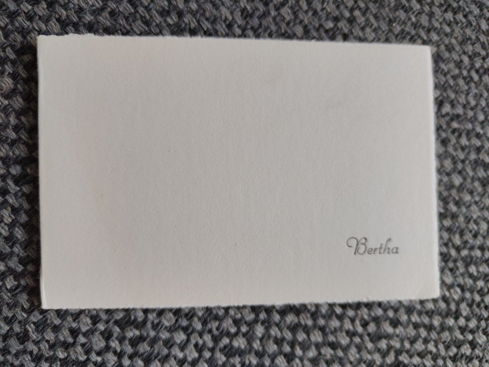 Bertha, Ophalen of Verzenden, Voor 1970, Geboortekaartje