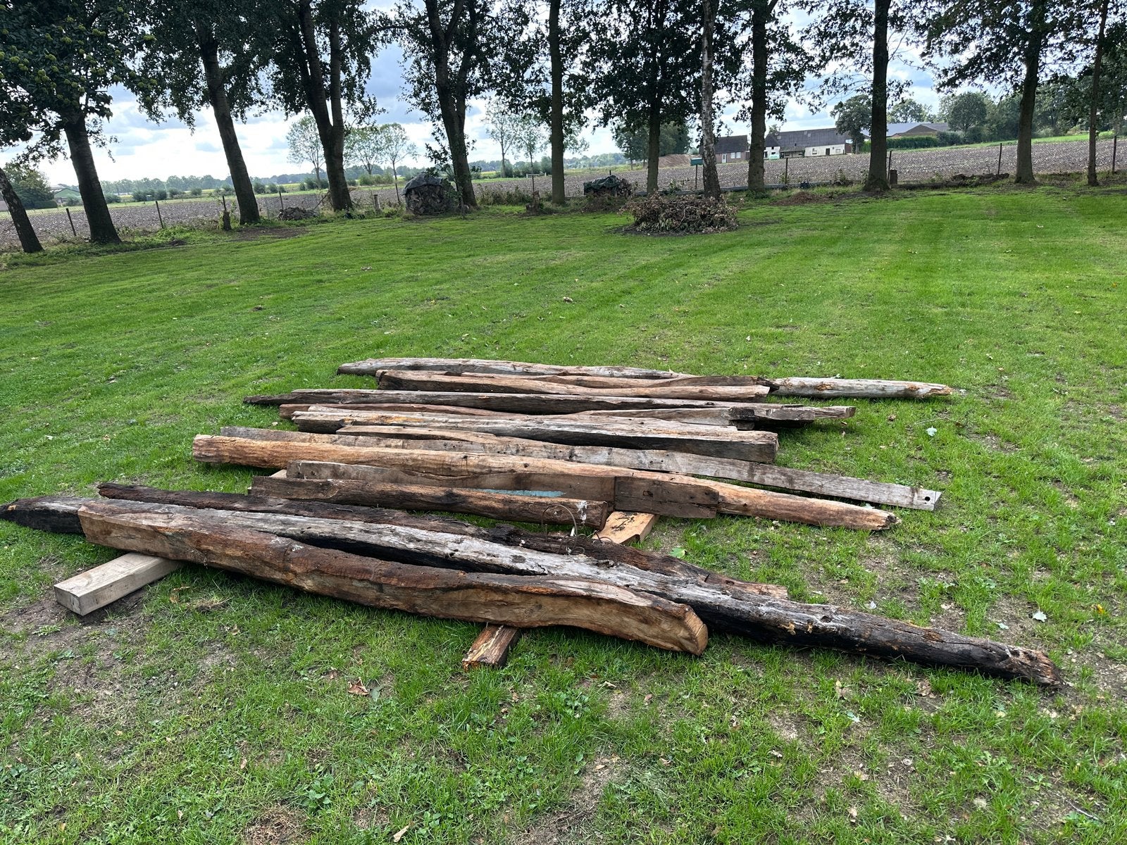 Oude houten balken, Ophalen, Gebruikt, Balk, Overige houtsoorten
