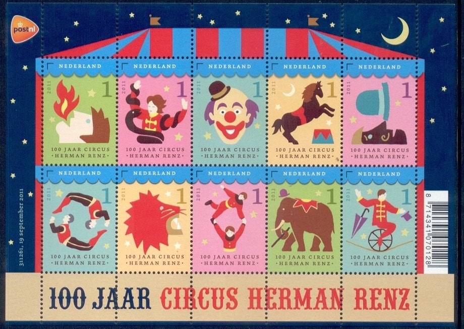Nederland postfris nominaal 2011 NVPH nr. V2868-2877, Postzegels en Munten, Postzegels | Nederland, Ophalen of Verzenden, Na 1940
