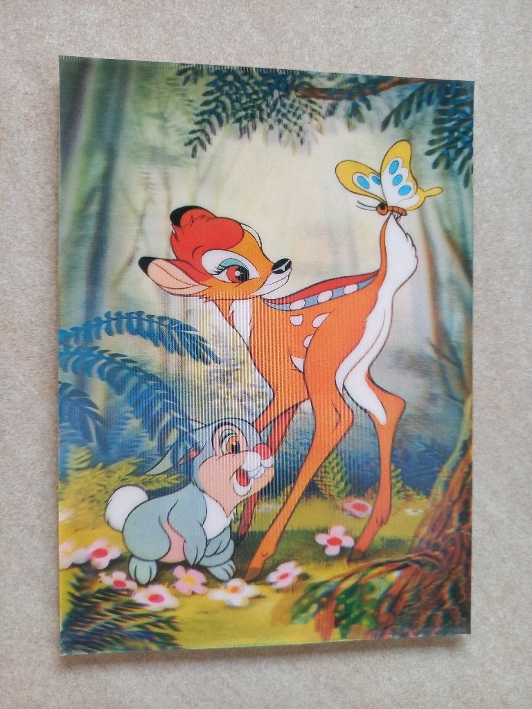3-D ansichtkaart - dieptekaart - Walt Disney, Ophalen of Verzenden, 1960 tot 1980, Gelopen, Sterren en Beroemdheden