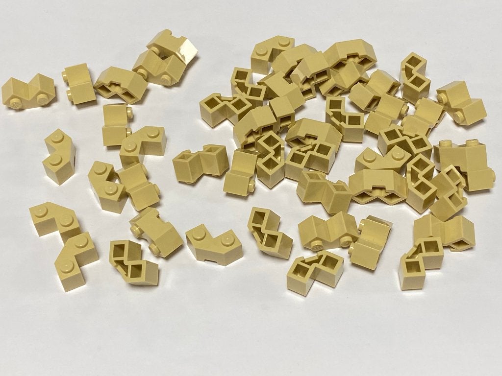 Partij 50x nieuwe 2x2 Lego facet stenen in diverse kleuren, Overige thema's, Lego, Nieuw, Ophalen of Verzenden