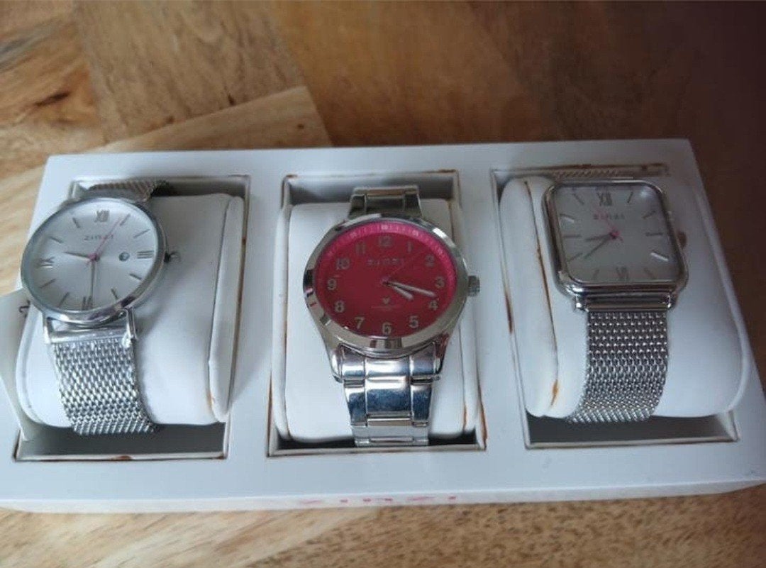 3 Zinzi horloges NIEUW met display, Ophalen of Verzenden, Nieuw, Staal, Overige merken