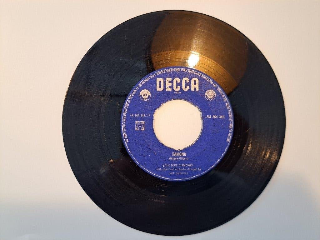 Single: Blue Diamonds - Ramona/All Of Me, Ophalen of Verzenden, Gebruikt, 7 inch, Pop
