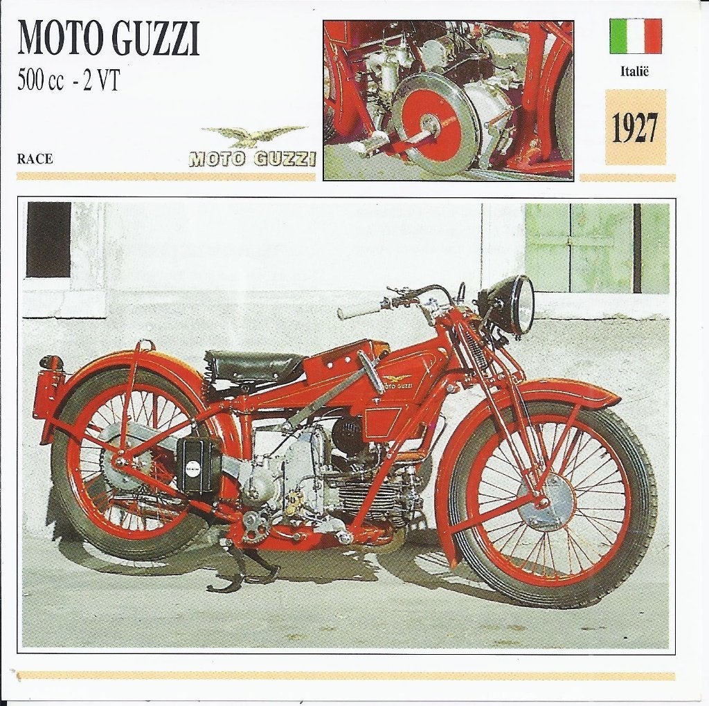 Ma76 motorkaart moto guzzi 500 cc 2vt, Ophalen of Verzenden, Zo goed als nieuw, Auto's