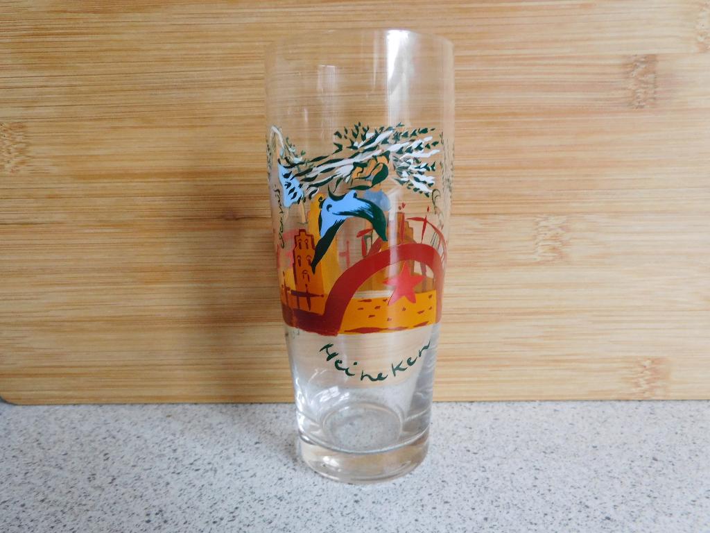Bierglas 0,2 Ltr. Fluitje Hieneken, Ophalen of Verzenden, Zo goed als nieuw, Glas of Glazen, Overige merken
