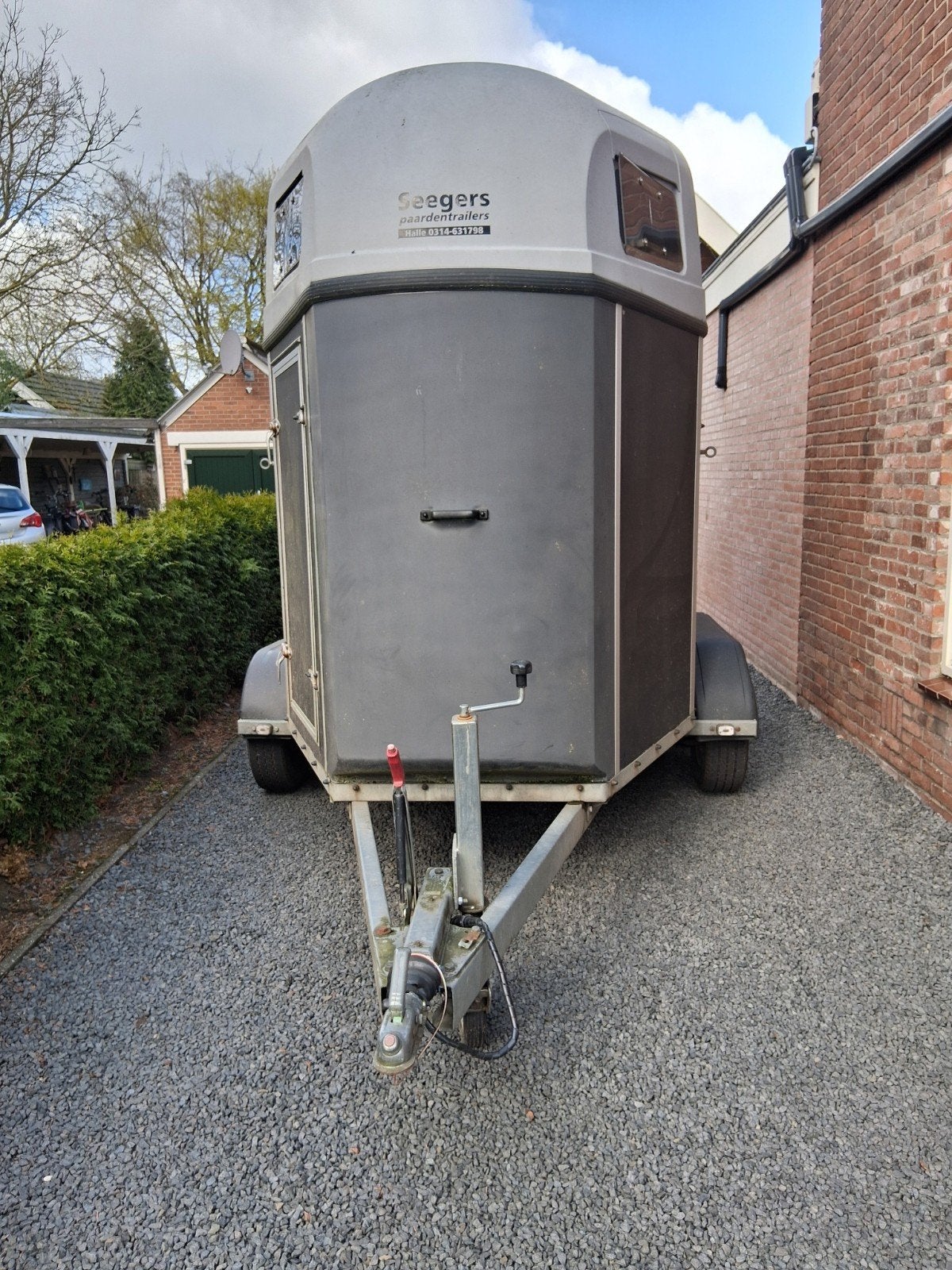 2 paardstrailer Hotra, Dieren en Toebehoren, Paarden en Pony's | Trailers en Aanhangwagens, Ophalen, Gebruikt, Hout