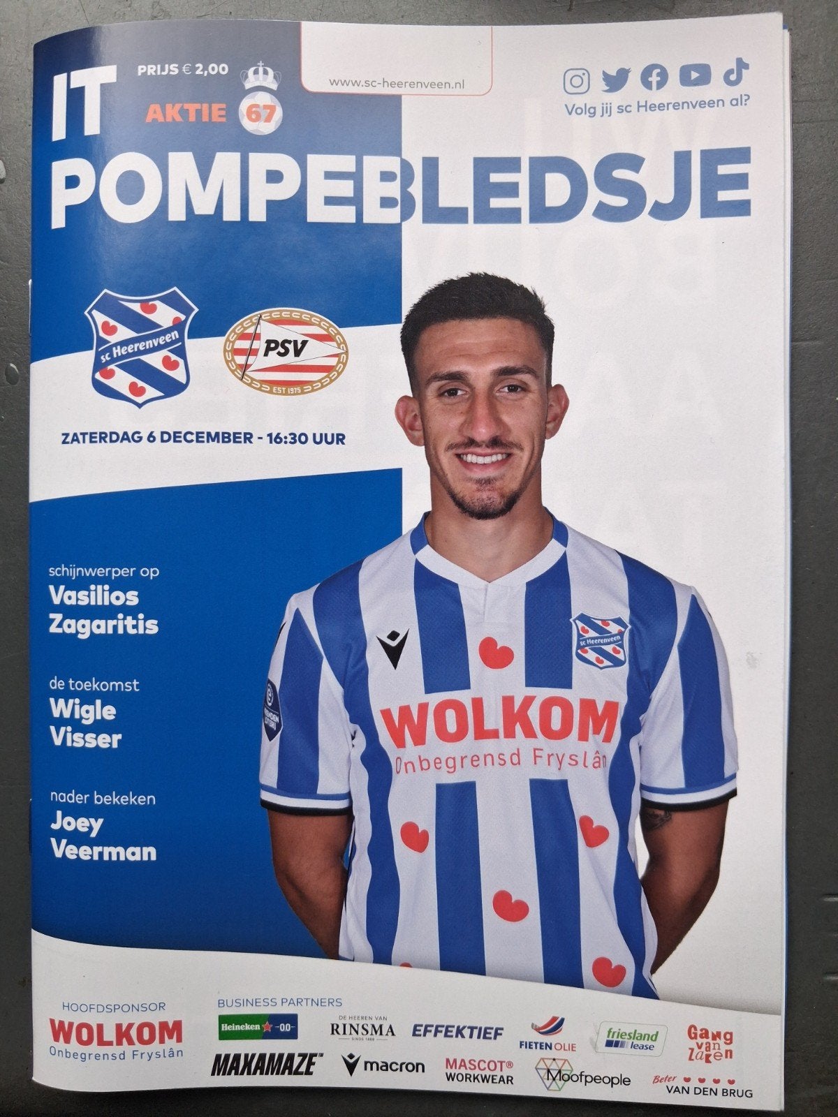 Programmaboekjes SC HEERENVEEN diverse seizoenen, Ophalen of Verzenden, Overige binnenlandse clubs