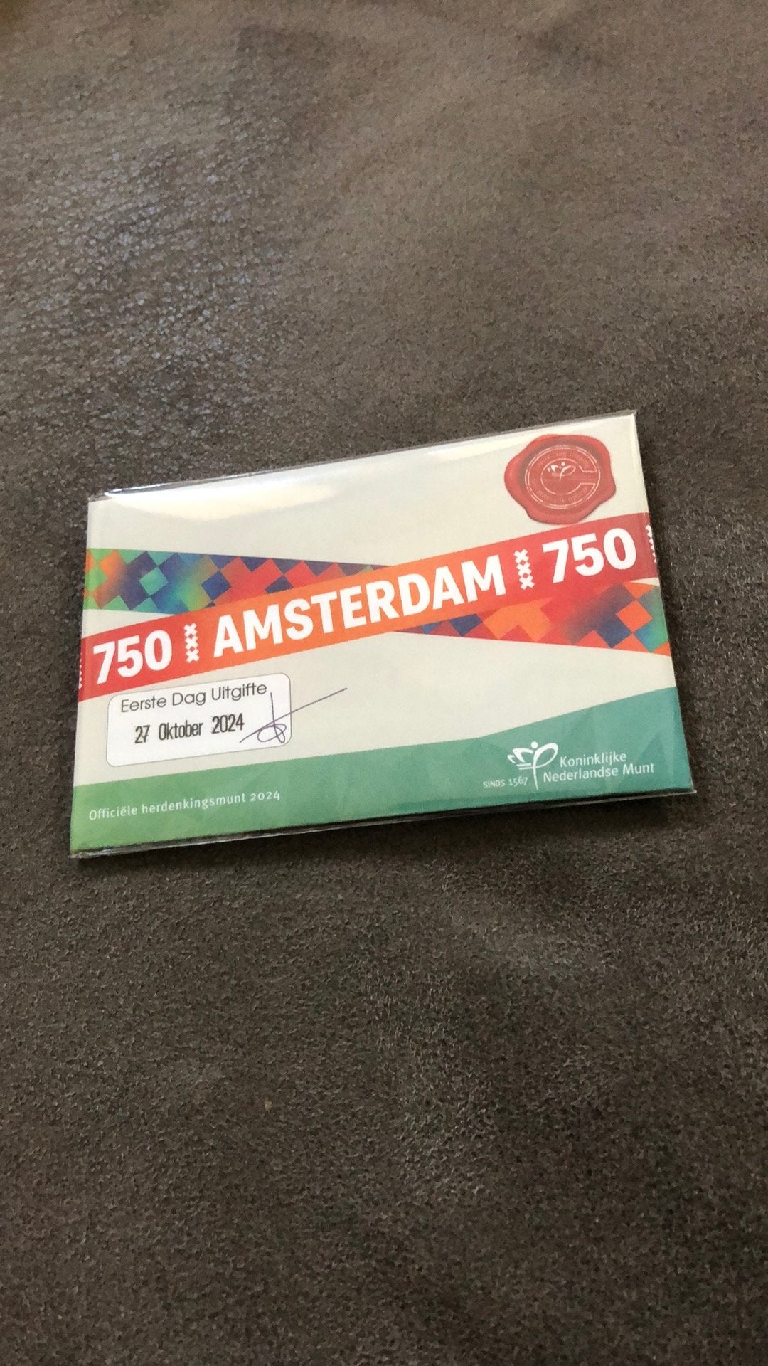 750 jaar Amsterdam, Verzenden, Koningin Beatrix, Euro's
