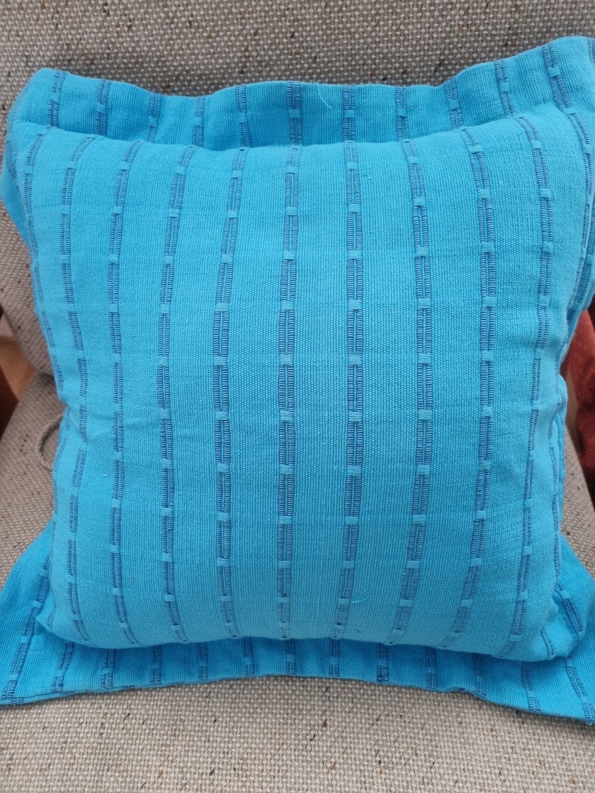 Kussen,, Ophalen, Zo goed als nieuw, Blauw, Vierkant