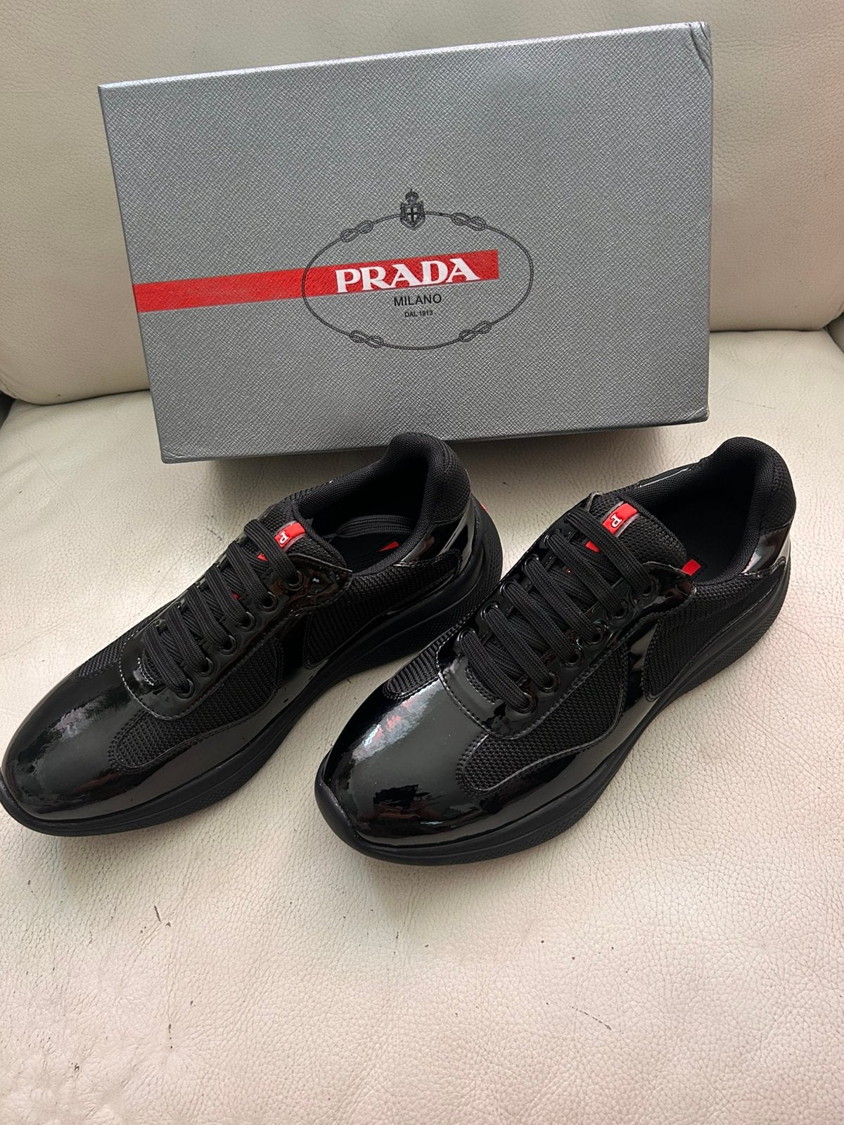 PRADA HERENSCHOENEN maat 44, Ophalen of Verzenden, Nieuw, Zwart