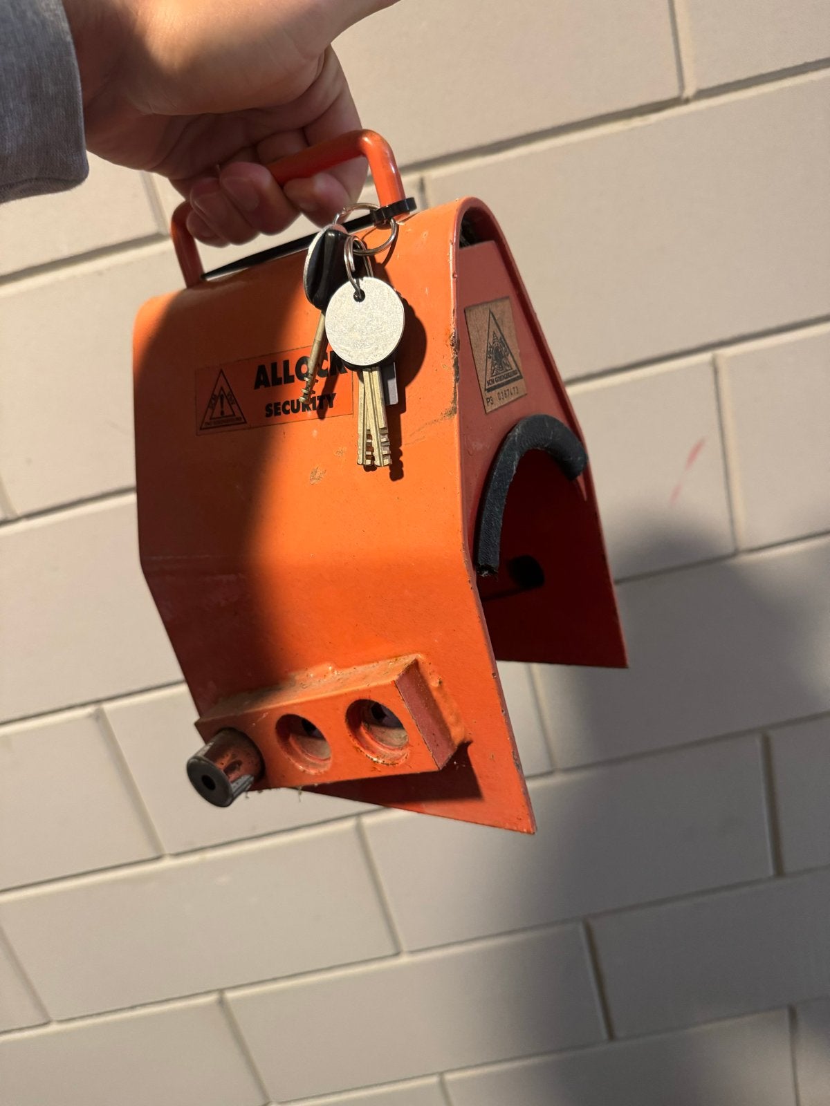 Allock Aanhanger Slot - Oranje Beveiliging, Ophalen, Gebruikt