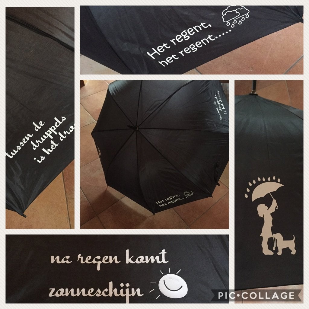 Paraplu met tekst. Gepersonaliseerd, Ophalen of Verzenden, Nieuw