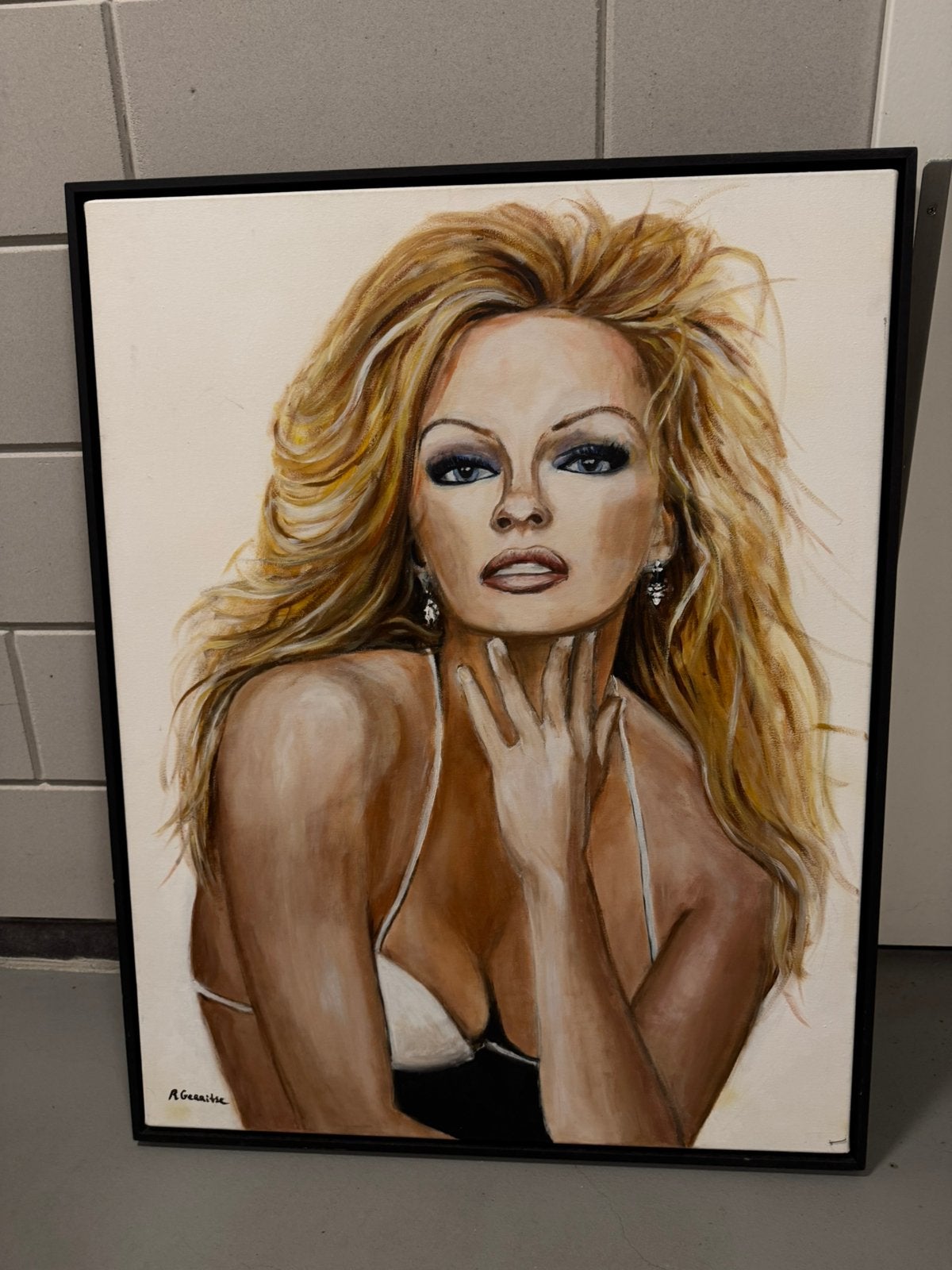 Schilderij pamela anderson sexy vrouw, Antiek en Kunst, Kunst | Schilderijen | Modern, Ophalen