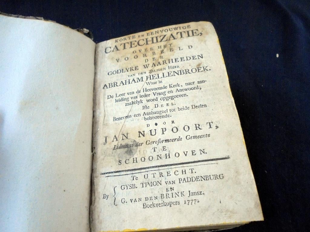 Hellenbroek. Korte en Eenvouwige Catechizatie.1777. 2 delen., Boeken, Godsdienst en Theologie, Gelezen, Christendom | Katholiek