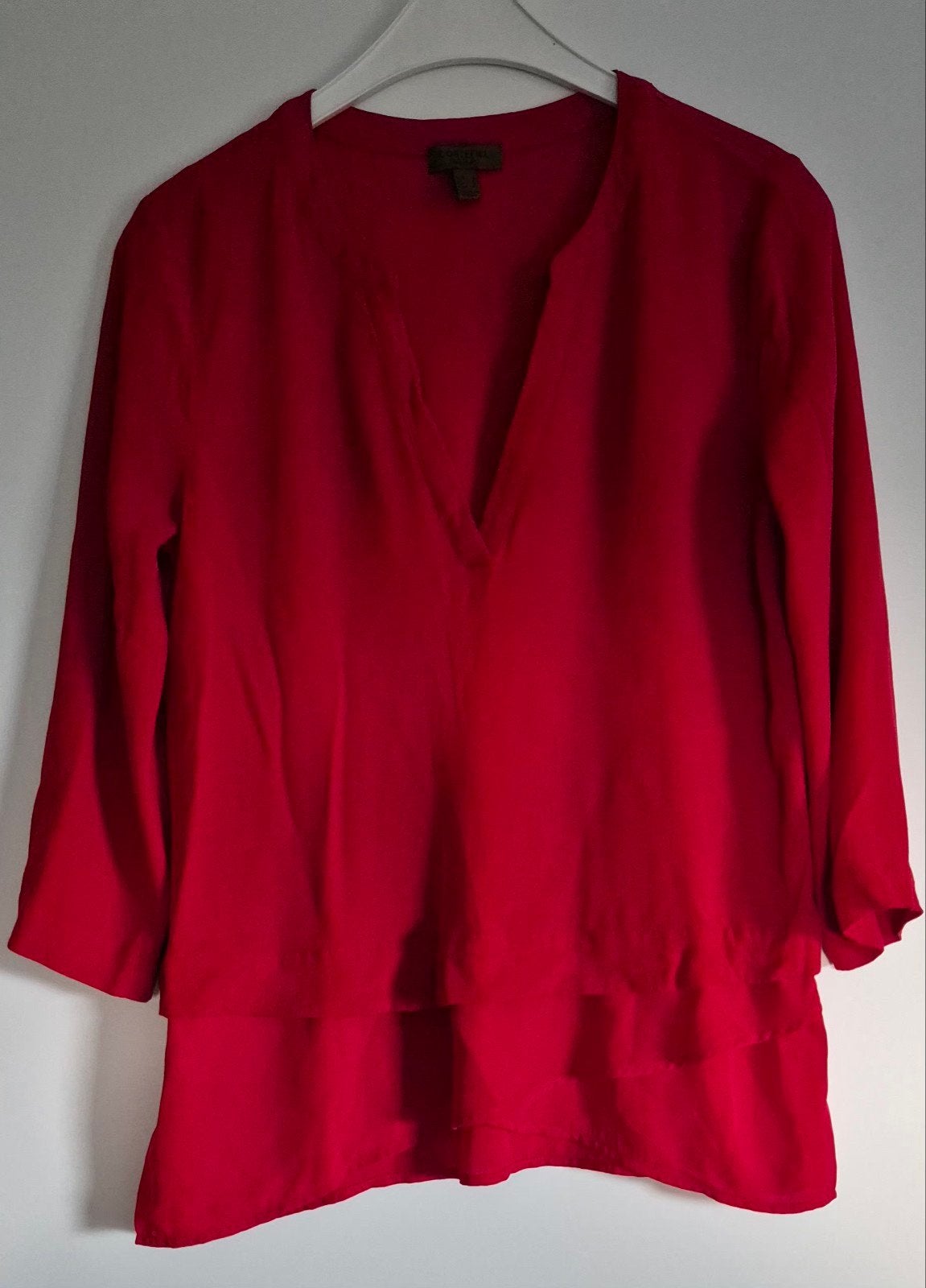 Rode blouse met 3/4 mouw - Maat S, Cortefiel, Ophalen of Verzenden, Zo goed als nieuw, Maat 36 (S)