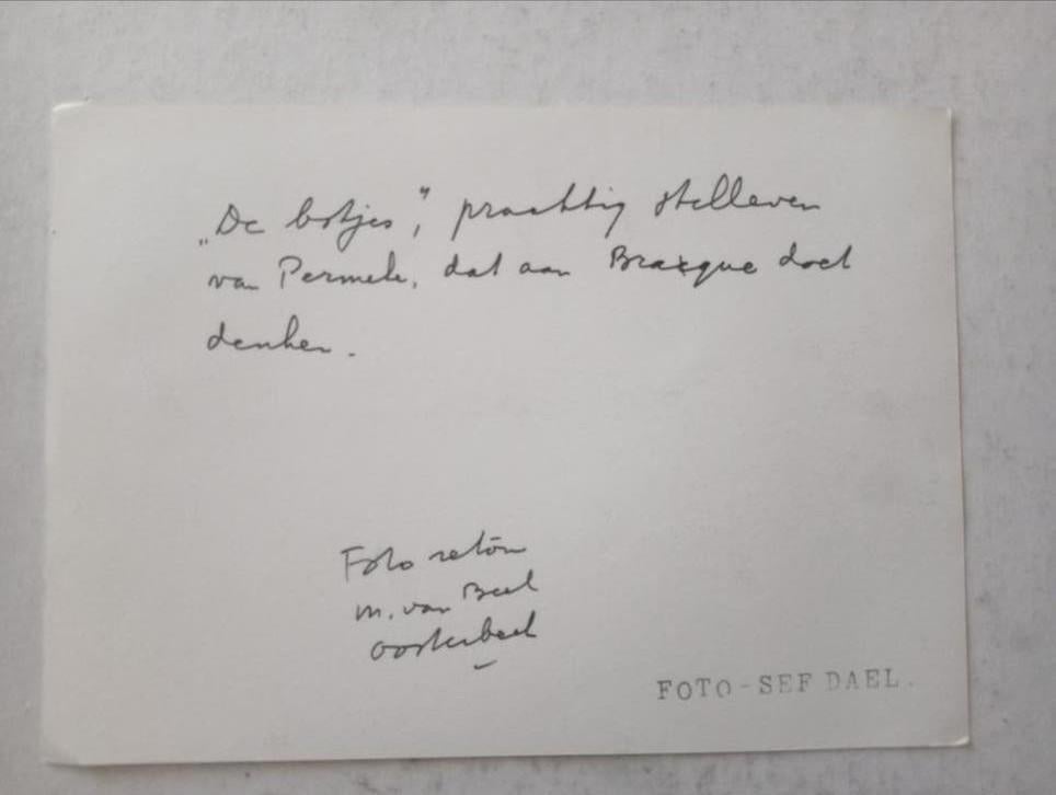 Constant Permeke 'De Botjes' persfoto Sef Dael, Ophalen of Verzenden