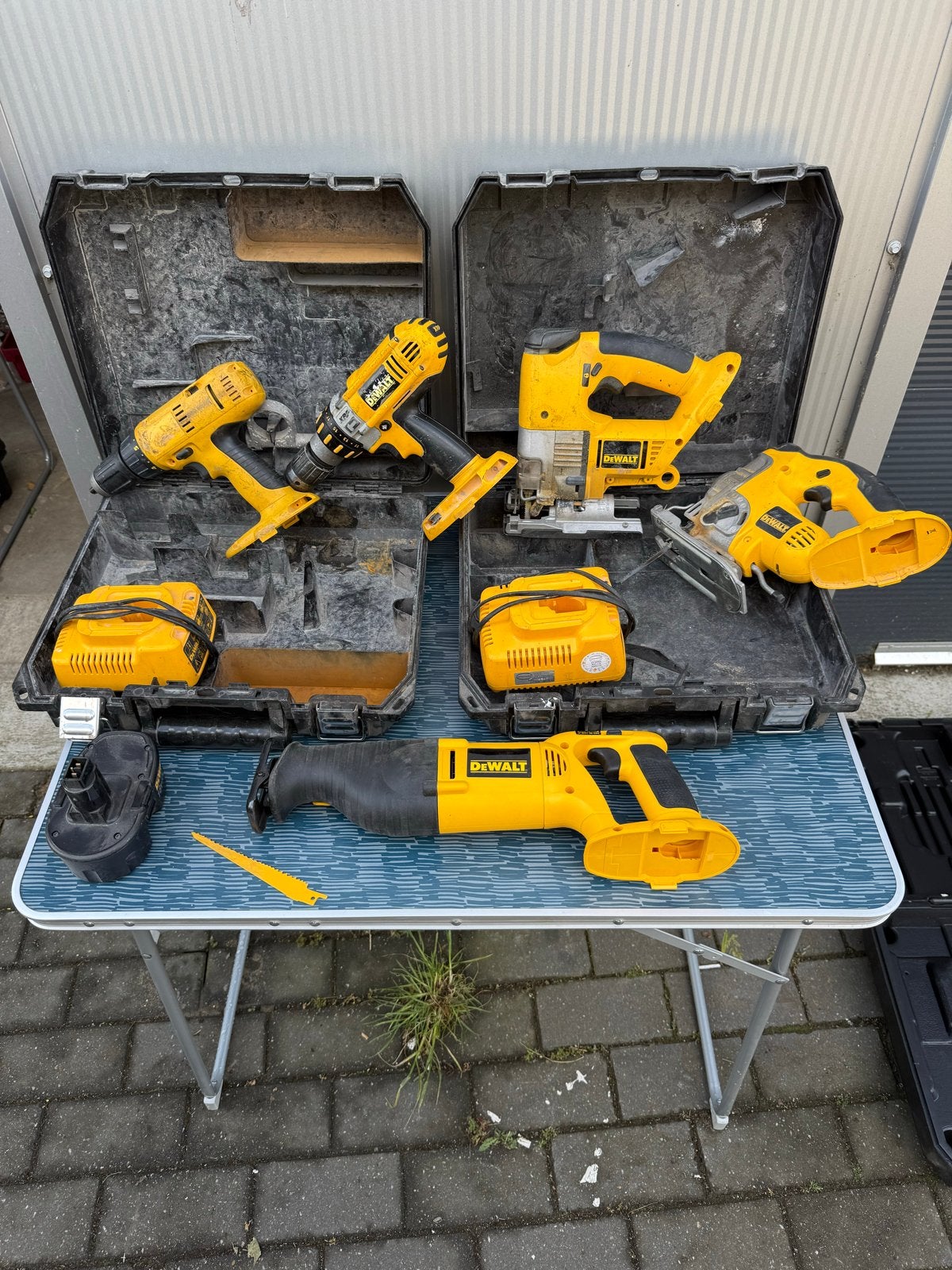 DeWALT Gereedschap Set: Boormachine, Zaag, Accu's, Doe-het-zelf en Verbouw, Gereedschap | Handgereedschap, Gebruikt, Ophalen of Verzenden