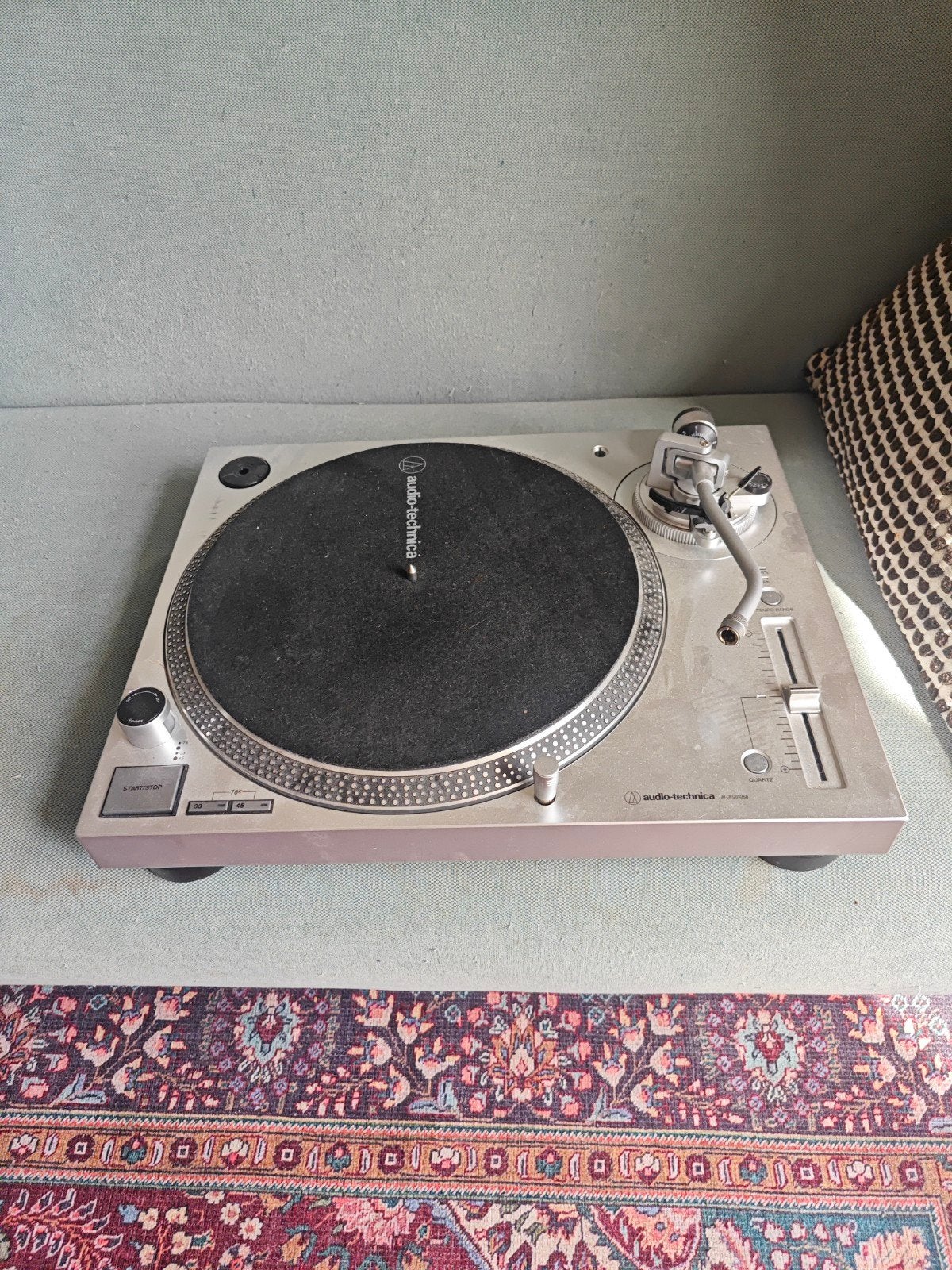 Audio-Technica AT-LP120XUSB Platenspeler Zilver, Pitch-regelaar, Zo goed als nieuw, Platenspeler, Ophalen