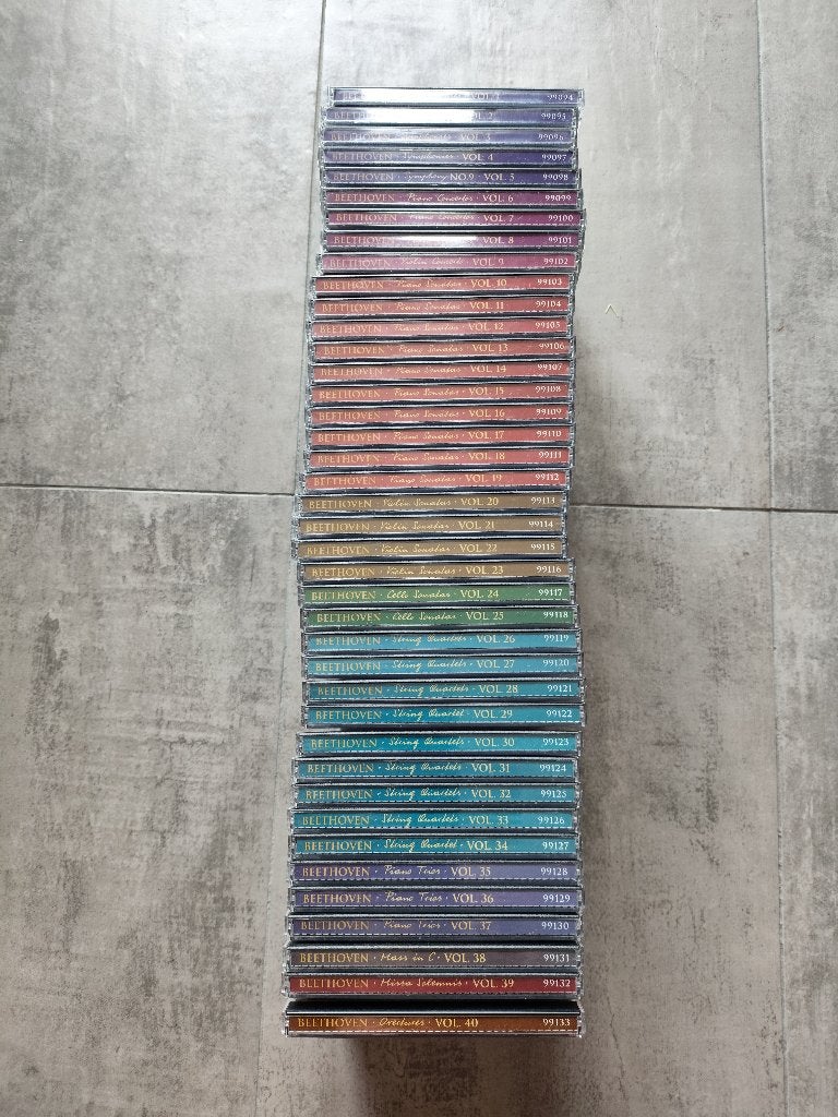 40 cd's Ludwig van Beethoven zie foto's. Complete set, Ophalen of Verzenden, Classicisme, Zo goed als nieuw, Kamermuziek