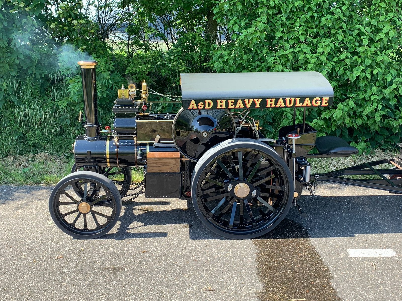 Stoomtractor stoommachine live steam, Hobby en Vrije tijd, Ophalen, Zo goed als nieuw, Groter dan 1:32