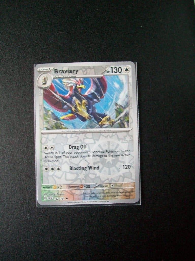 3291. Nieuwe Pokemon Kaart holofoil BRAVIARY HP130 (153/191), Verzenden, Nieuw, Losse kaart, Foil