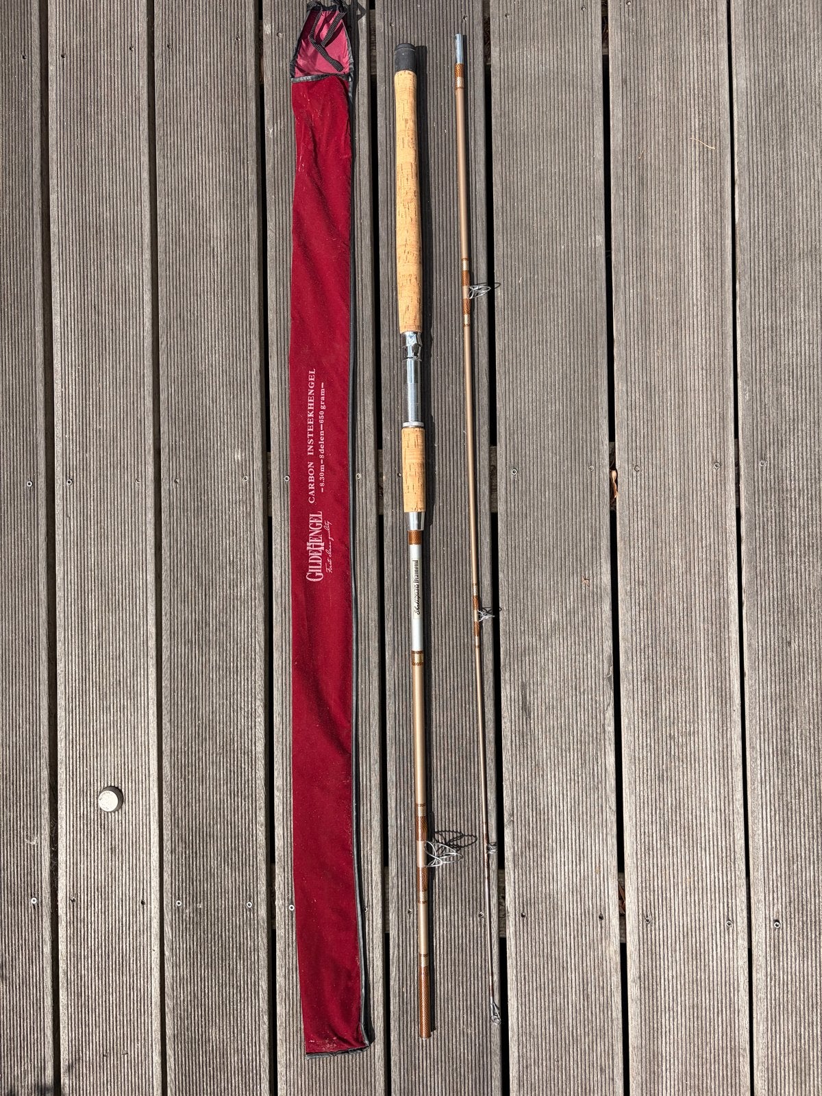 Vintage Shakespeare Noris Diamond Hengel - Topstaat⁠, Watersport en Boten, Hengelsport | Algemeen, Ophalen, Werphengel