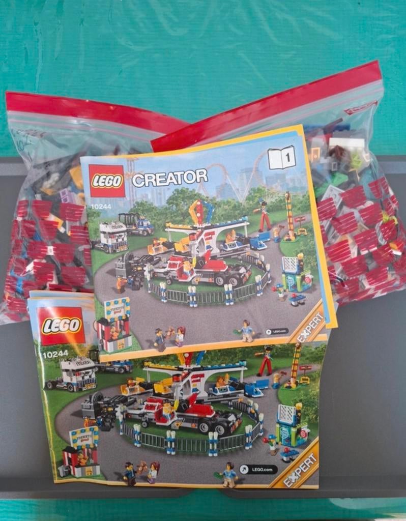 Lego 10244 Kermis Mixer - Nagenoeg compleet, Gebruikt, Lego, Ophalen of Verzenden, Inclusief instructies