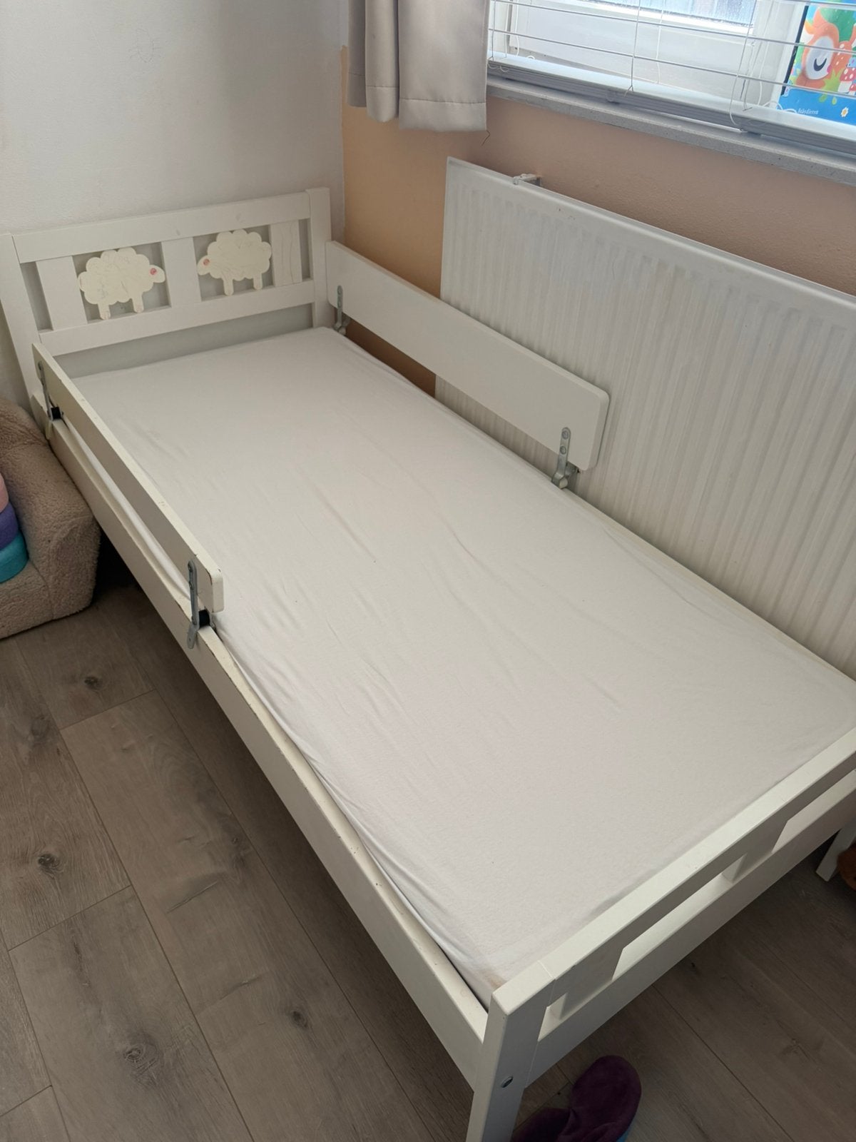 Kritter peuterbed met lattenboden en matras ikea 70 x 160, Ophalen, Gebruikt, Eenpersoons, 190 cm of minder