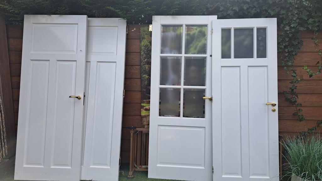 Witte binnendeuren, diverse maten, Ophalen, Hout, Binnendeur, 200 tot 215 cm
