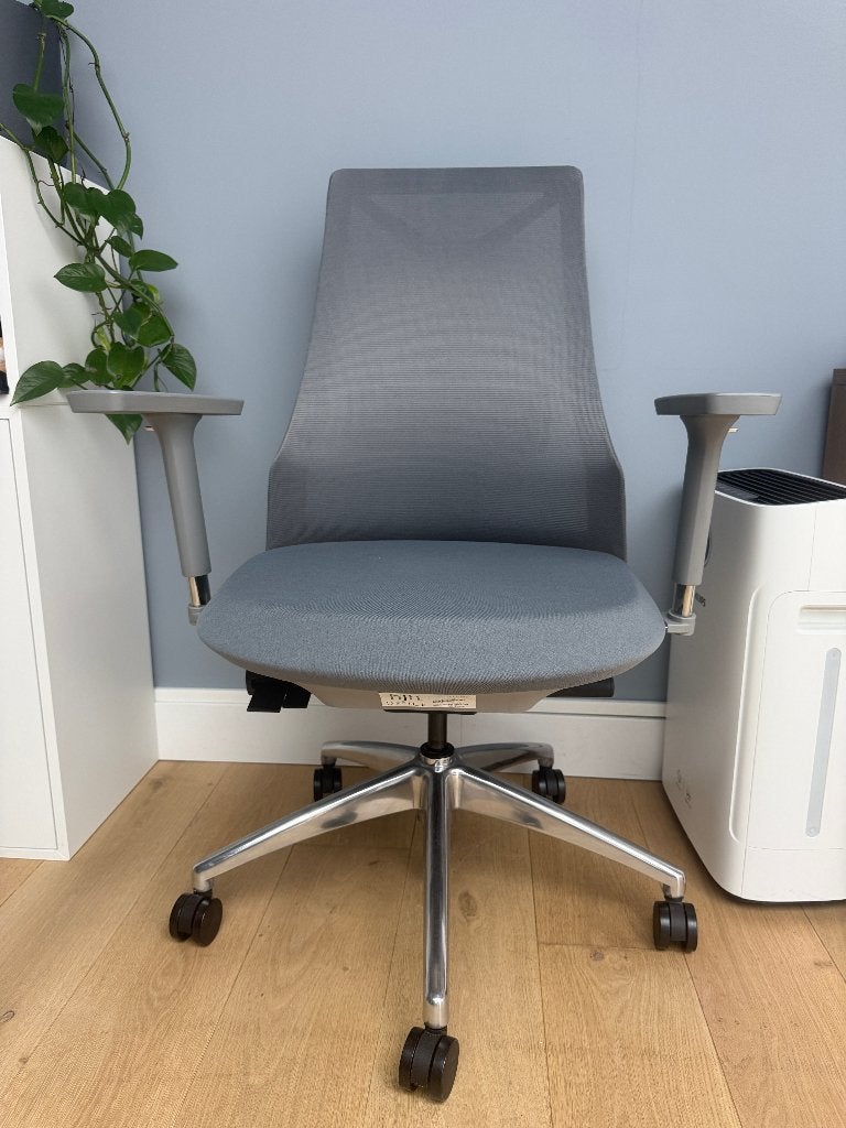 HJH Office FALUN Grey  bureaustoel / office chair, Ophalen, Zo goed als nieuw, Grijs, Bureaustoel
