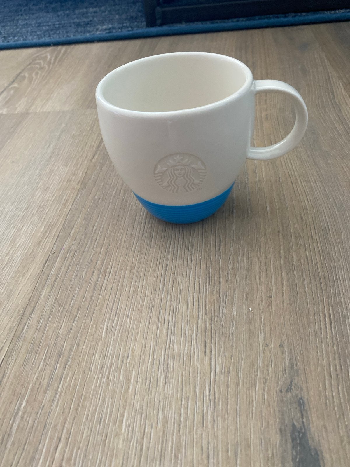 Starbucks Mok - Wit met Blauwe Rand - 355 ml, Gebruikt, Keramiek, Starbucks, Modern
