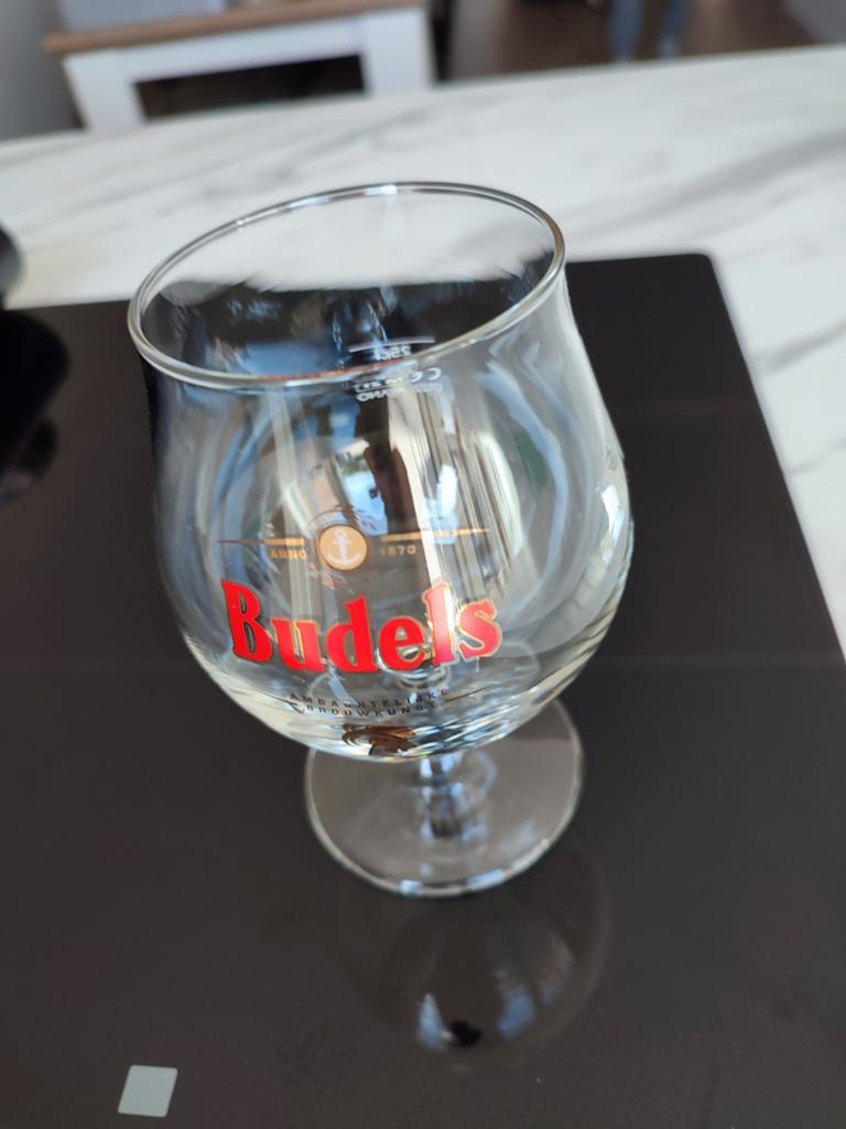 Budels bierglas, Verzamelen, Ophalen, Zo goed als nieuw, Glas of Glazen, Overige merken