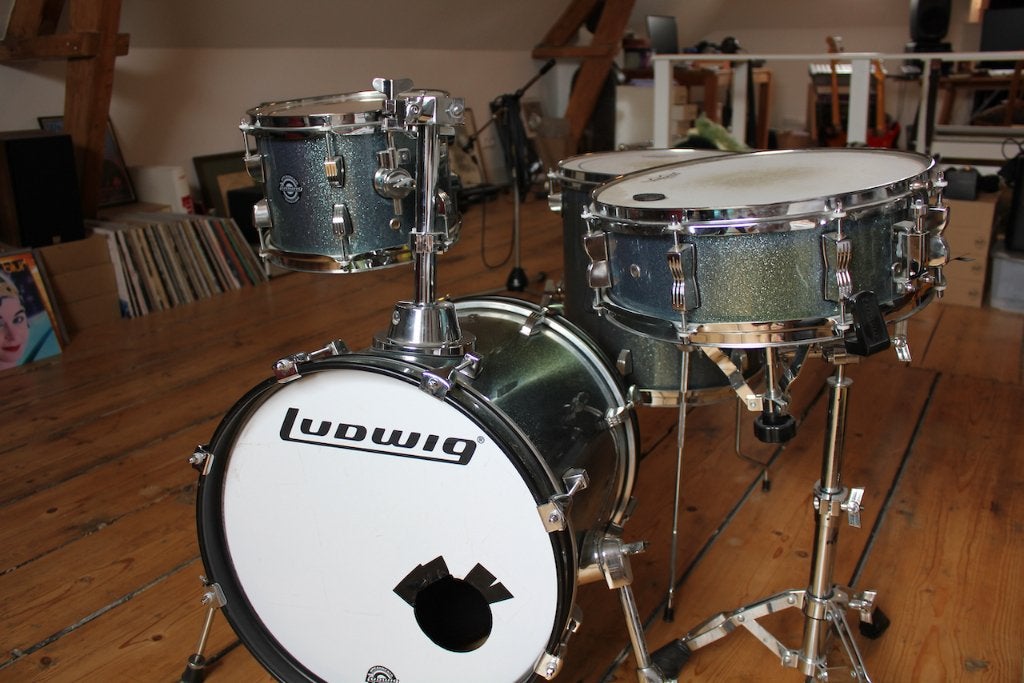 Ludwig Breakbeats, Azure Blue Sparkle Drumkit, Ophalen, Gebruikt, Ludwig