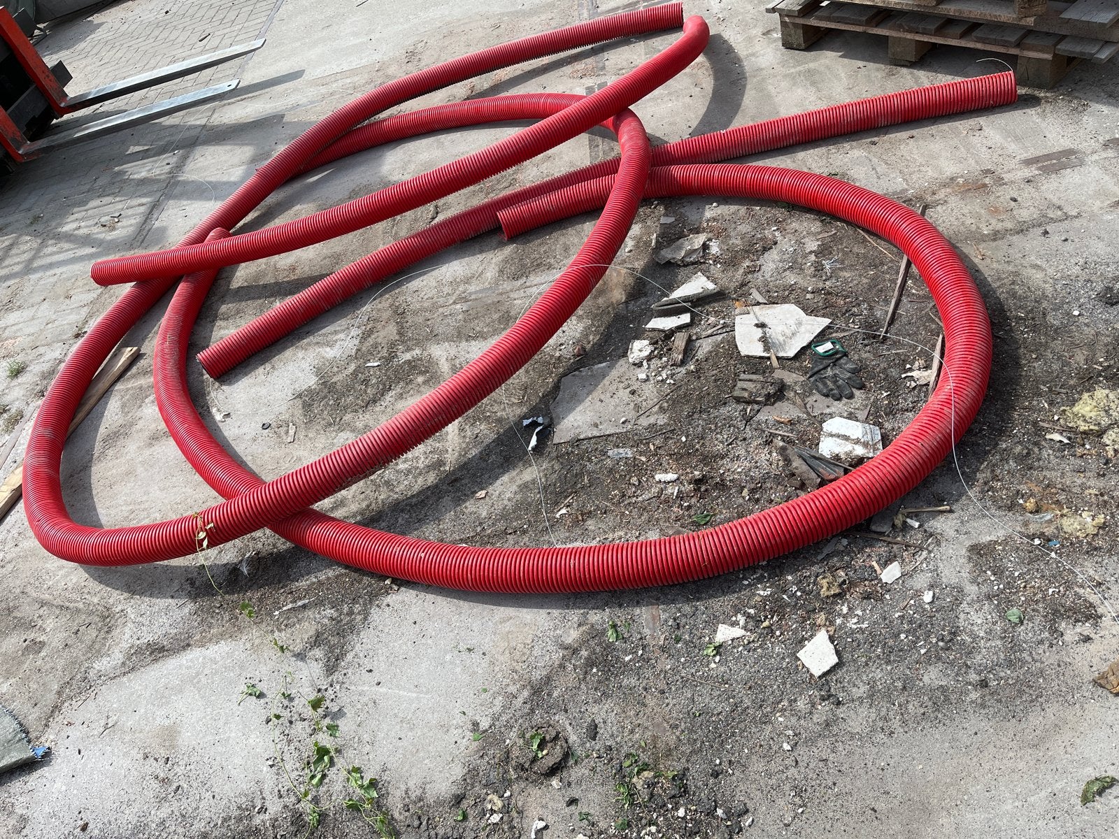 Beschermbuis 15 meter, 7 cm diameter, diverse lengtes, Ophalen, Gebruikt, Pvc, 6 meter of meer