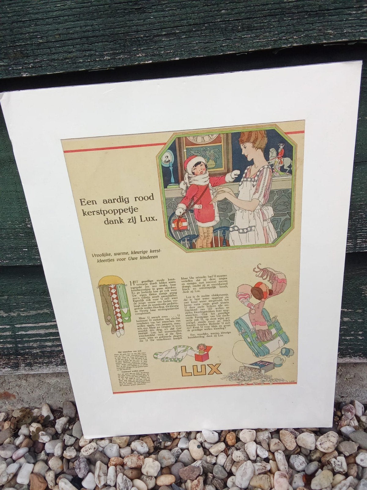 Origineel oud reclame Kerstnummer 1937 - Lux zeep, Ophalen of Verzenden, Gebruikt, Overige typen