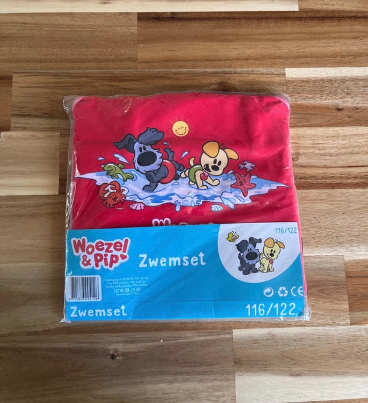 Zwemset nieuw maat 116-122 woezel en pip, Ophalen of Verzenden, Zo goed als nieuw, Jongen of Meisje