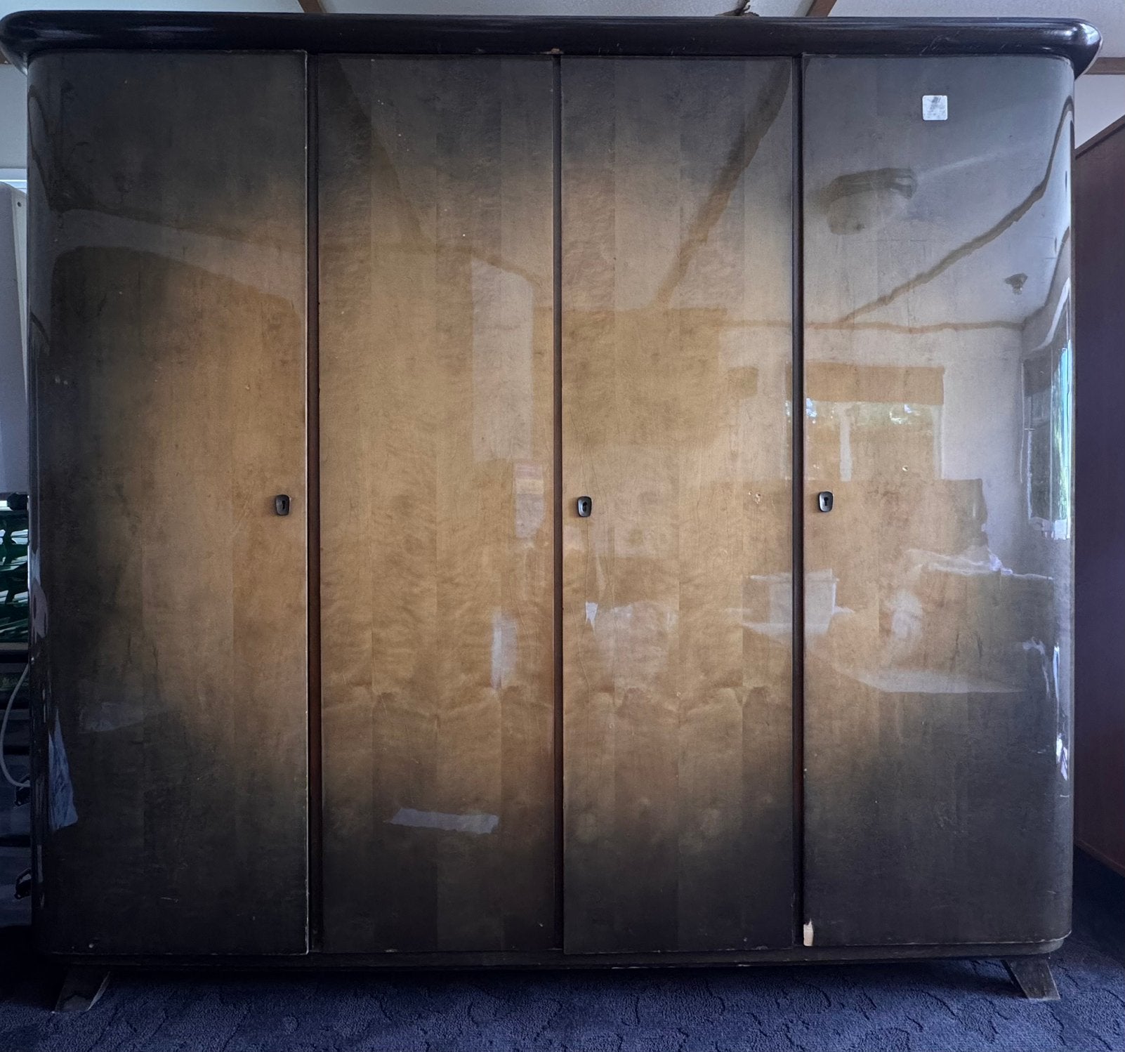Vintage kledingkast, Ophalen, Zo goed als nieuw, 50 tot 75 cm, 150 tot 200 cm