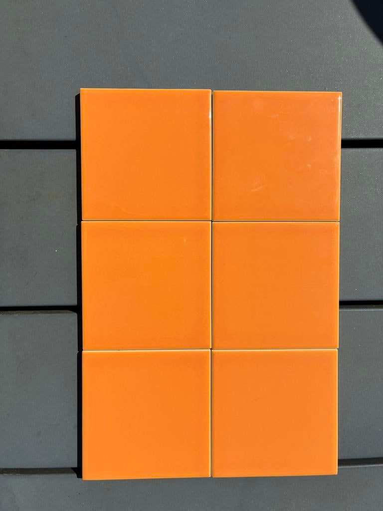 Tegeltjes 10x10 cm, Oranje, Overige thema's, Nieuw, Ophalen of Verzenden
