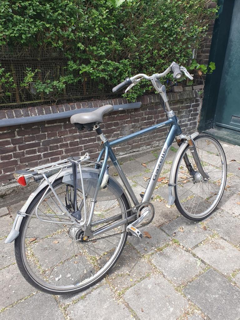Gazelle fiets met defecte versnellingsbak, Gebruikt, Velgrem, Versnellingen, Ophalen of Verzenden