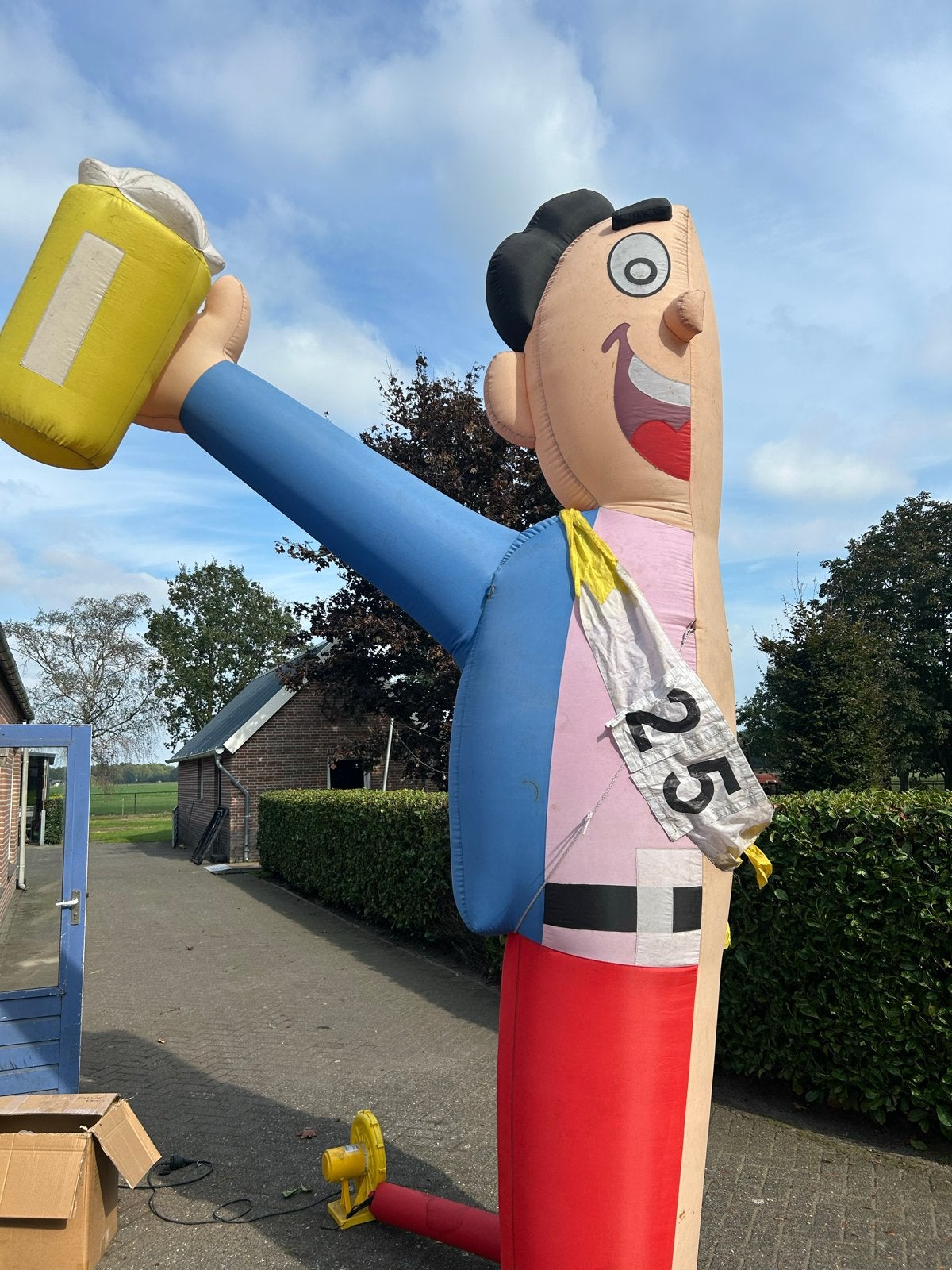 Opblaas Abraham 25 jaar - Feestpop voor jubileum, Ophalen, Gebruikt, Feestartikel, Abraham of Sarah