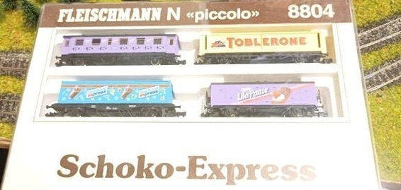 Fleischmann N Piccolo 8804 Schoko-Express Treinset, Gelijkstroom, Fleischmann, Ophalen of Verzenden, Analoog