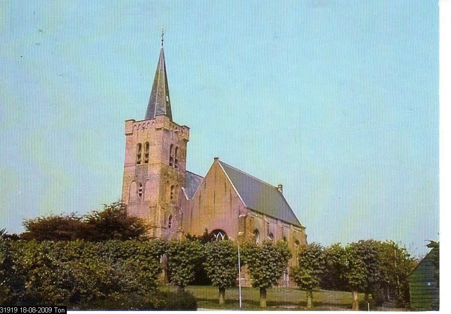 Ansichtkaart 	Wemeldinge	NH kerk, Verzamelen, Ansichtkaarten | Nederland, Verzenden, 1960 tot 1980, Gelopen, Zeeland