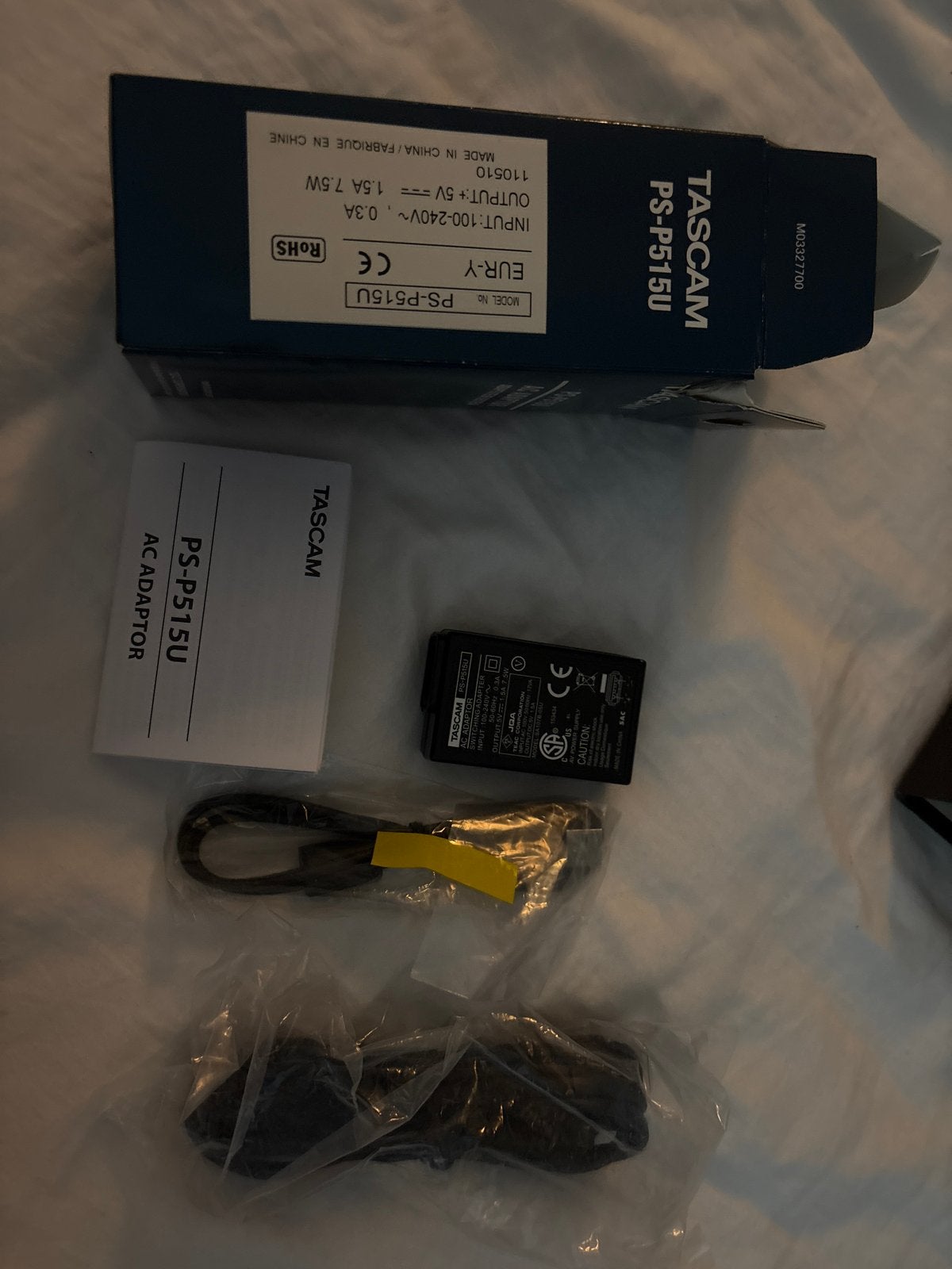 Tascam PS-P515U AC Adapter - Nieuw in doos, Ophalen of Verzenden, Nieuw