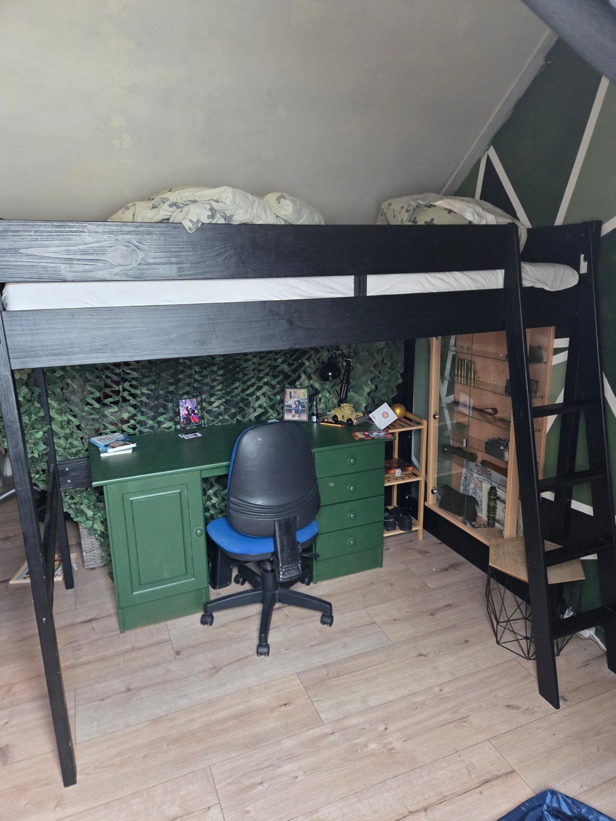 Hoogslaper inc matras 140 cm breed, Ophalen of Verzenden